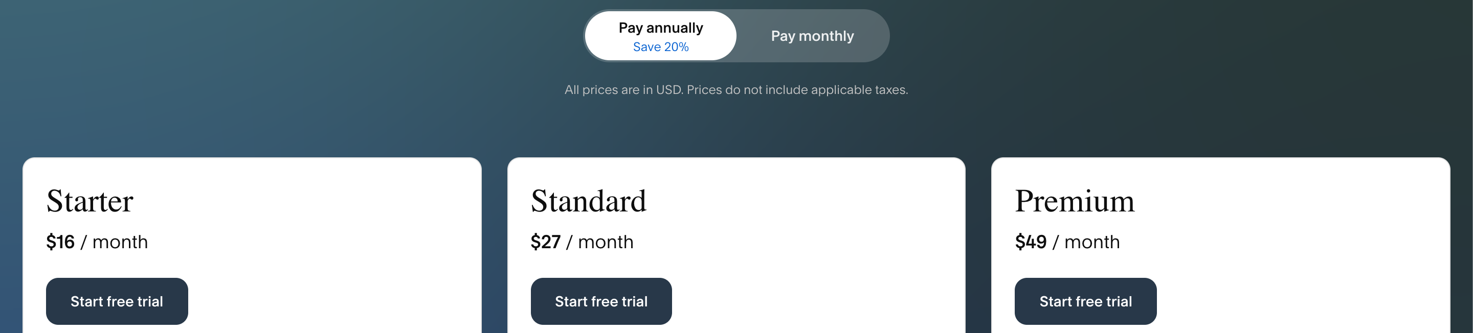 Acuity Scheduling pricing plans.